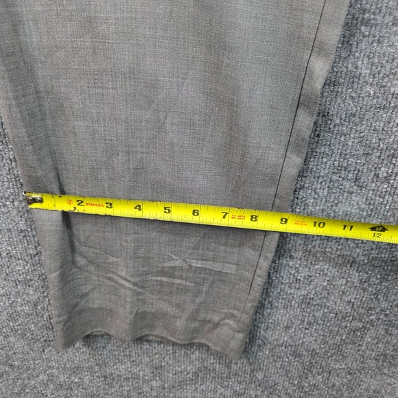 LL Bean Mens Classic Fit Gray 100% Wool Dress Pants 36W OFJG2 - Picture 7 of 10